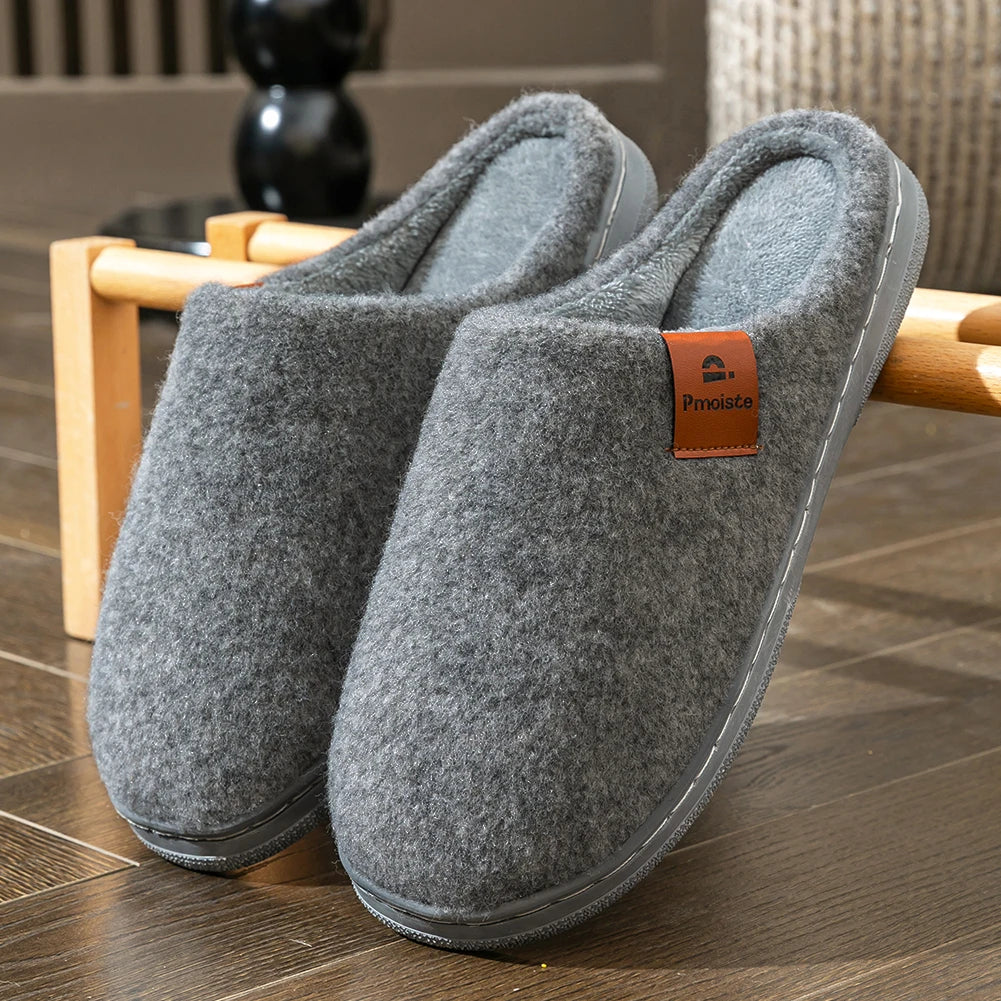 Winter Felt Platform House Slippers