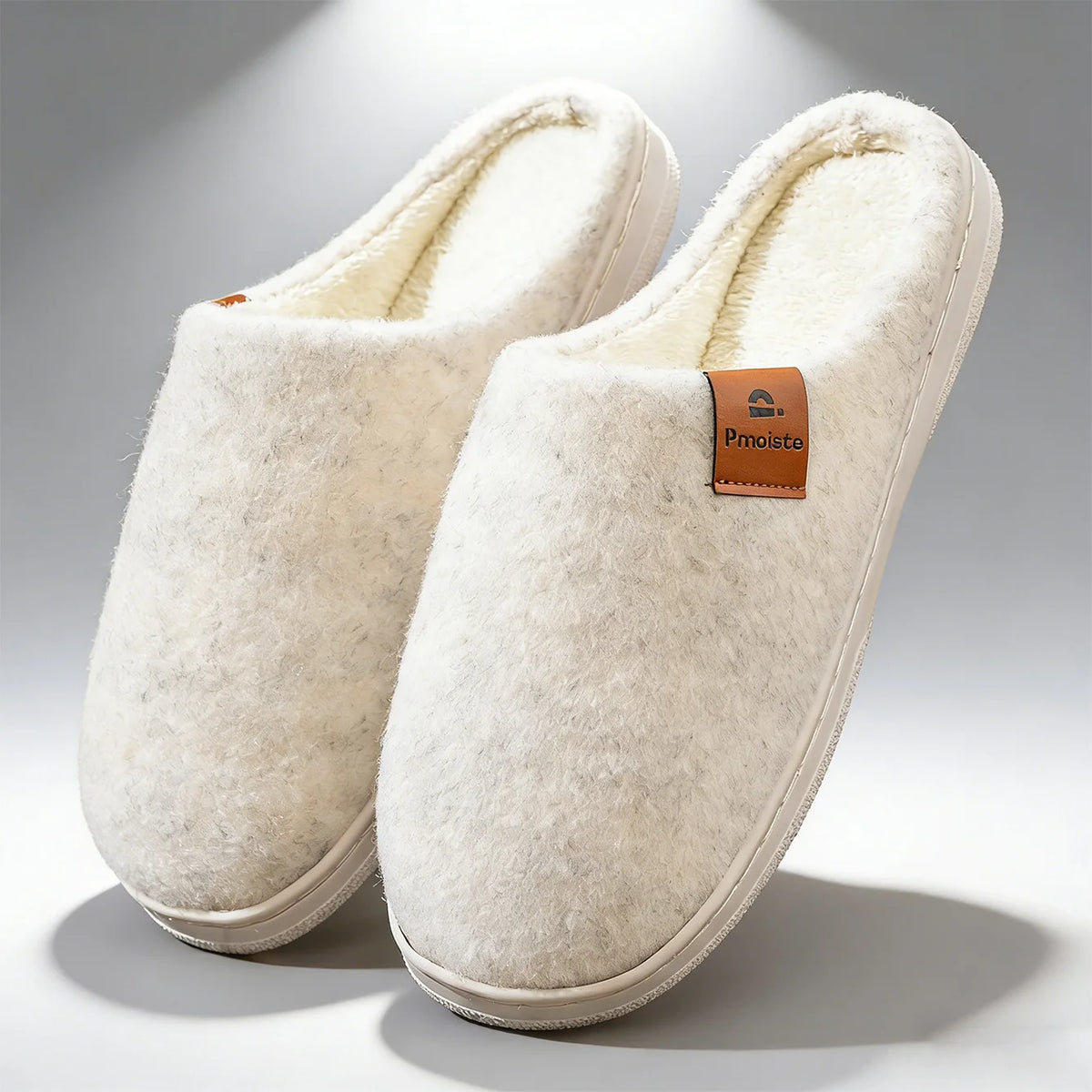 Winter Felt Platform House Slippers