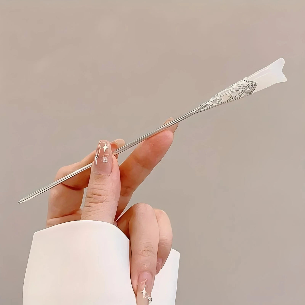 Elegant Tassel Jade Hairpins