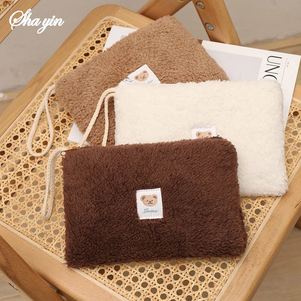 Cute Plush Travel Cosmetic Bag
