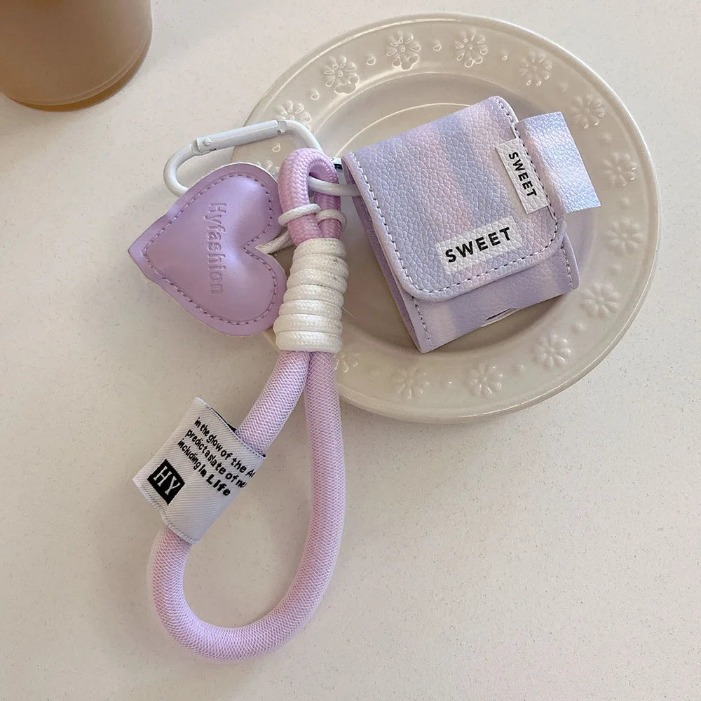 Lattice Leather Case For AirPods
