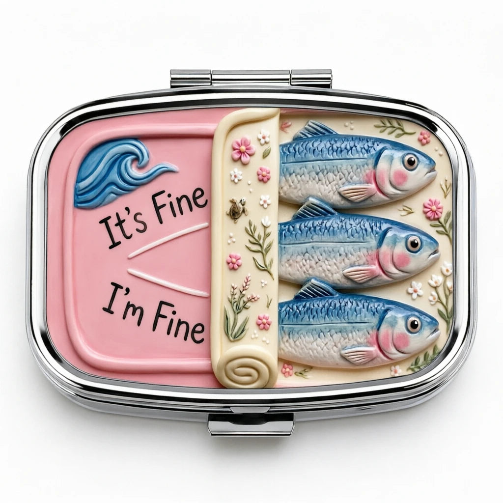 Retro Metal Pill Box