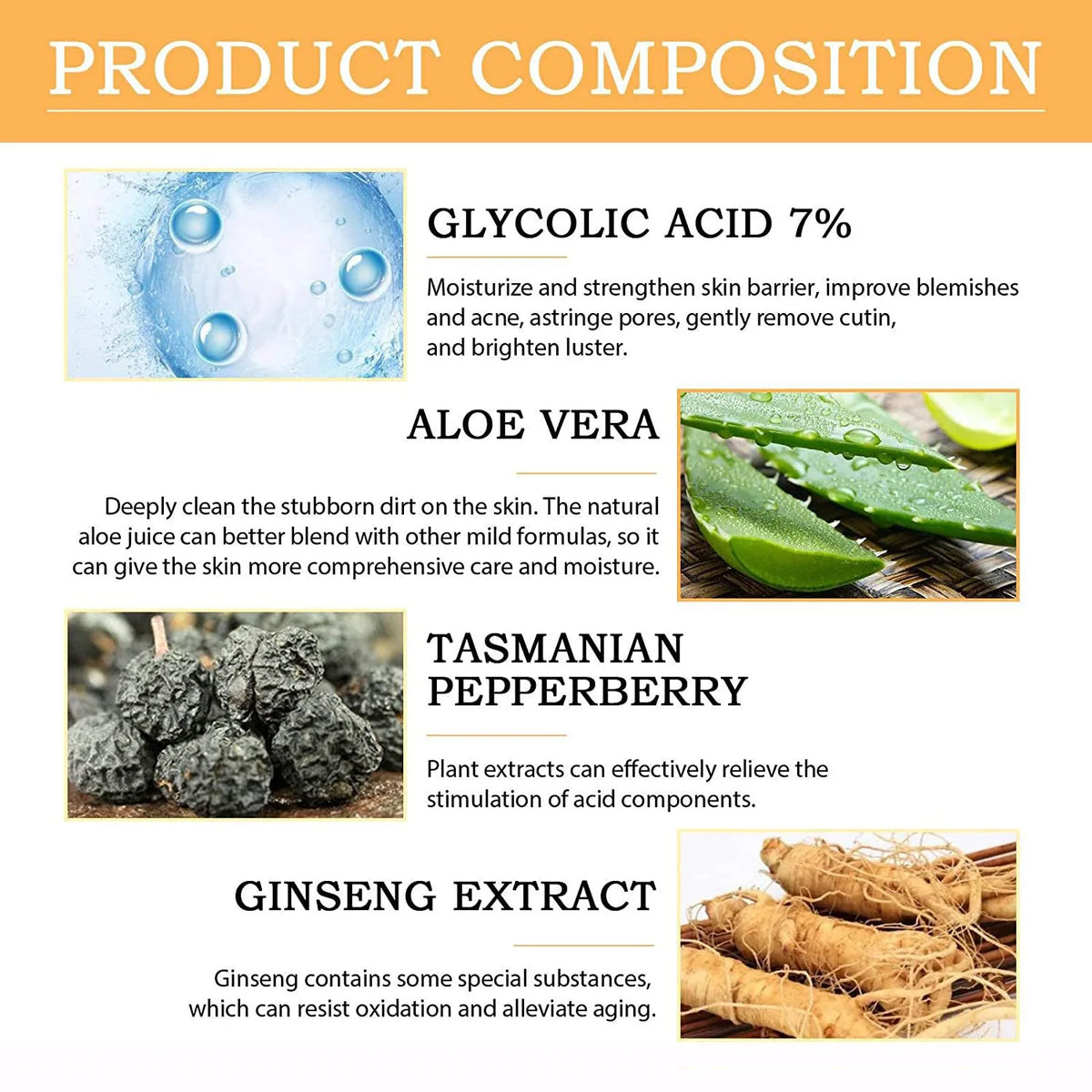 Radiant Clear Skin Toner, Glycolic Acid 7%