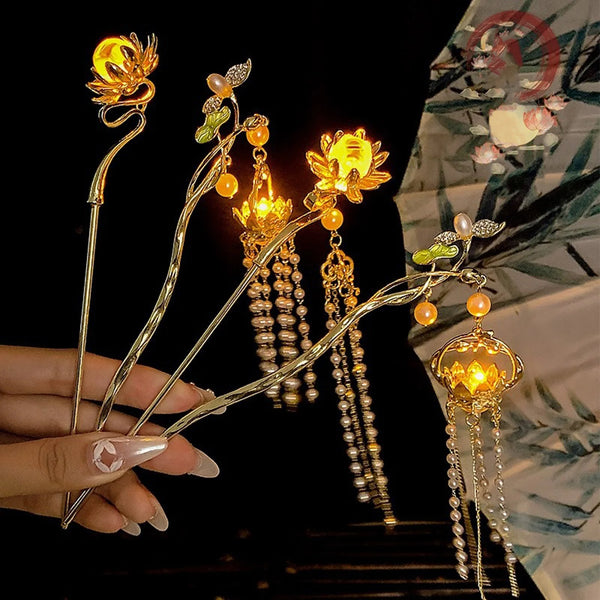 Luminous Flower Hairpin