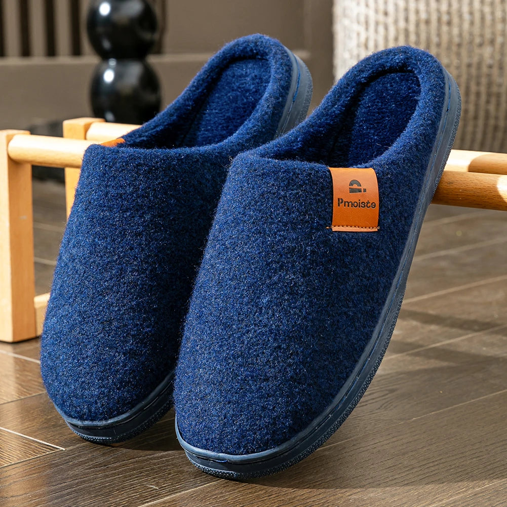 Winter Felt Platform House Slippers