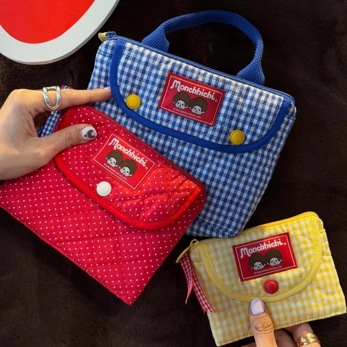 Monchhichi Three-piece Travel Bag