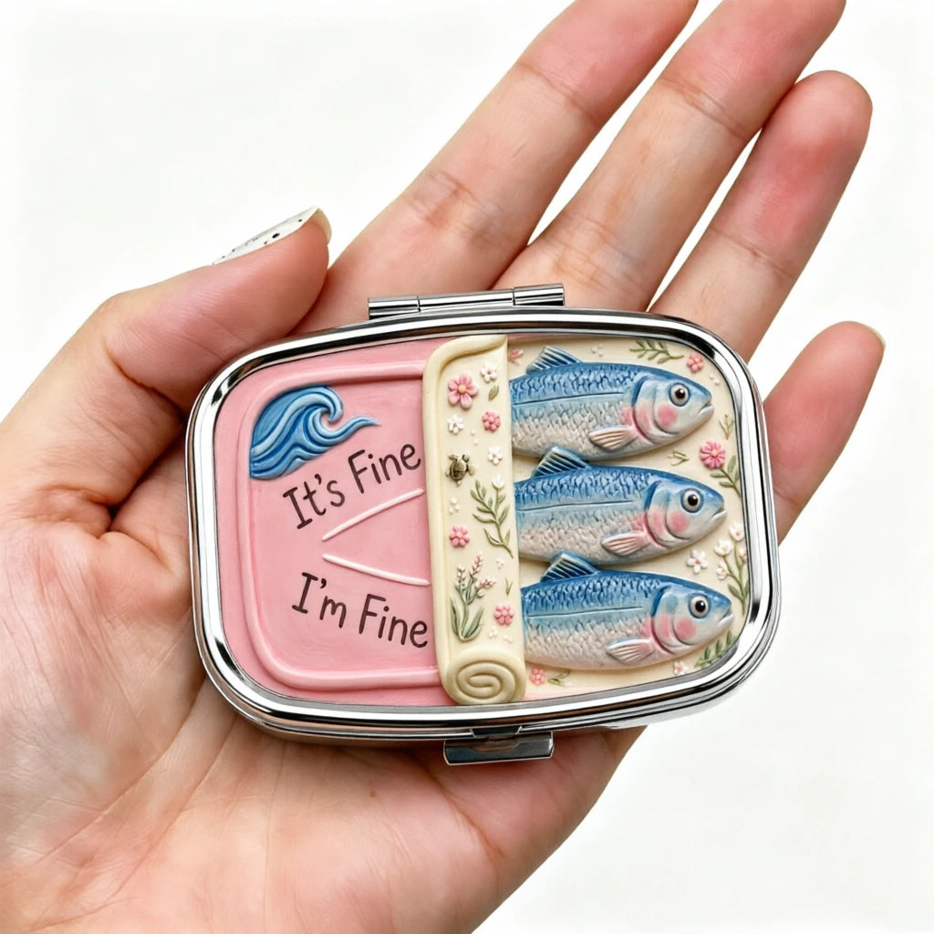 Retro Metal Pill Box